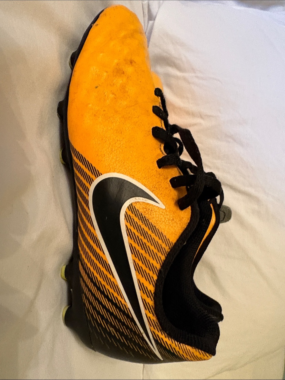 Nike Kids Orange and Black Soccer Cleats